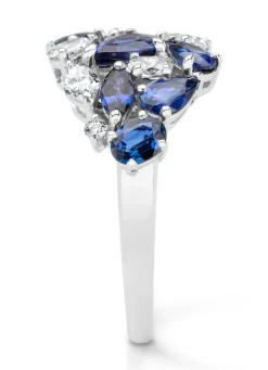 Diamond Point Witgouden Ringen|Ringen Met Kleurstenen<Witgouden ring, 2.06 ct blauwe saffier, Majestic