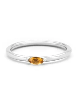 Diamond Point Witgouden Ringen|Ringen Met Kleurstenen<Witgouden ring, 0.12 ct citrien, Joy