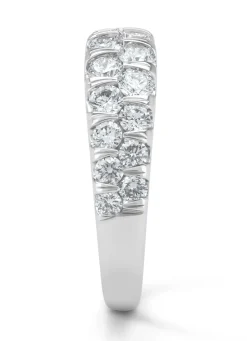 Diamond Point Witgouden Ringen|Diamanten Ringen<Witgouden ring, 1.05 ct diamant, Caviar