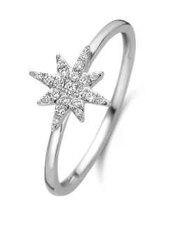 Diamond Point Witgouden Ringen|Diamanten Ringen<Witgouden ring, 0.10 ct diamant, Cosmic
