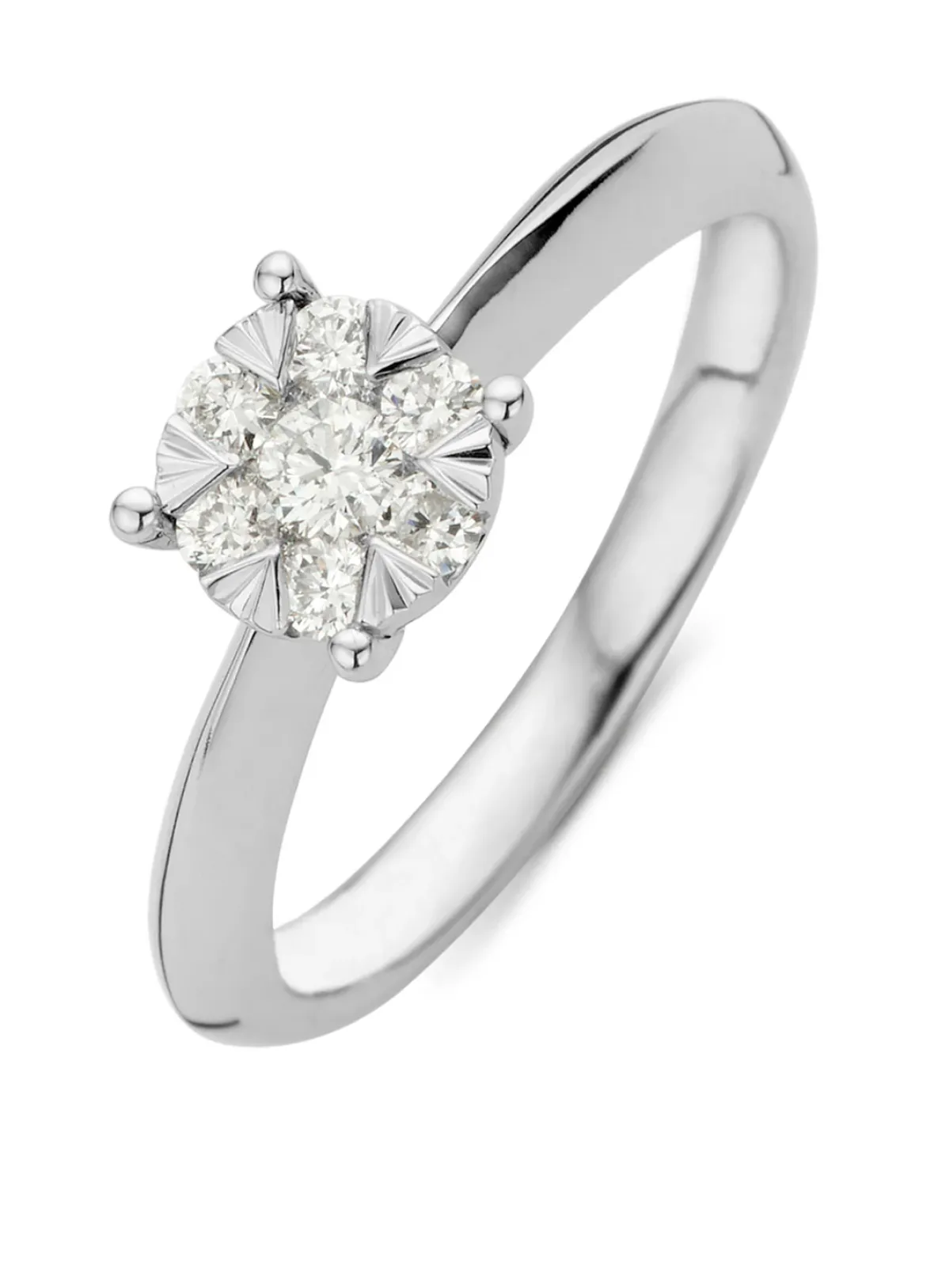Diamond Point Witgouden Ringen|Diamanten Ringen<Witgouden ring, 0.28 ct diamant, Enchanted