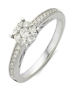 Diamond Point Witgouden Ringen|Diamanten Ringen<Witgouden ring, 0.32 ct diamant, Enchanted