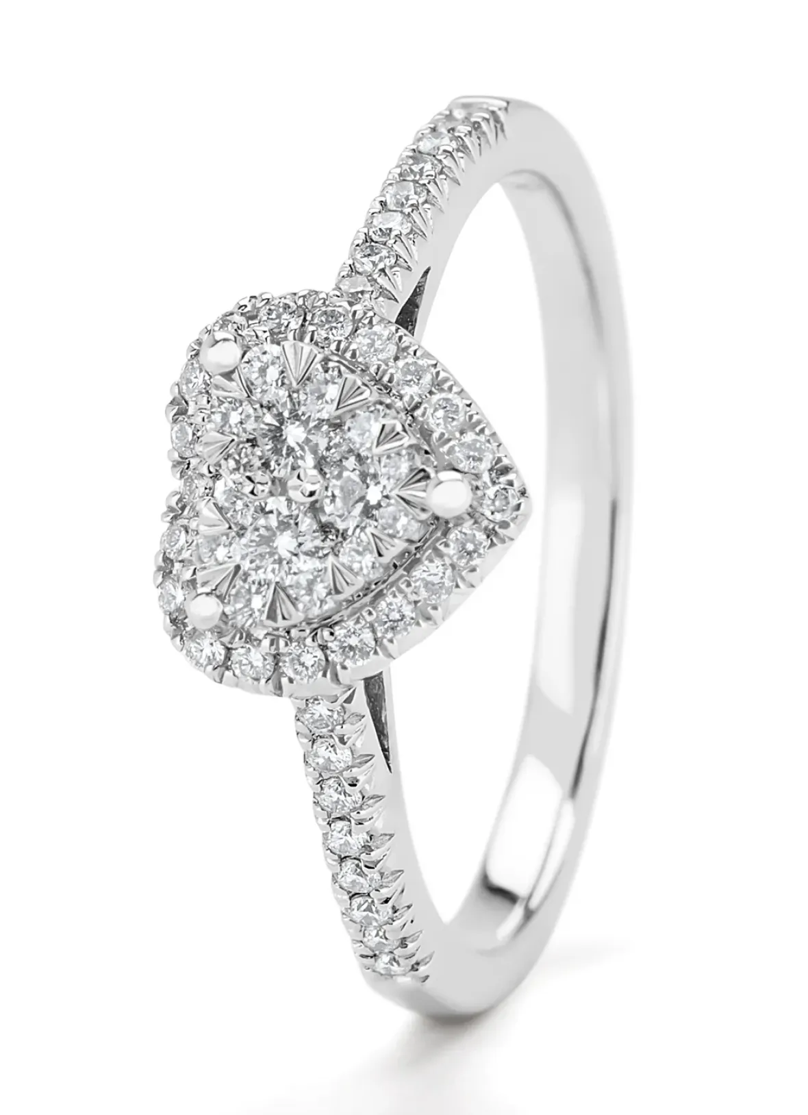 Diamond Point Witgouden Ringen|Diamanten Ringen<Witgouden ring, 0.37 ct diamant, Enchanted