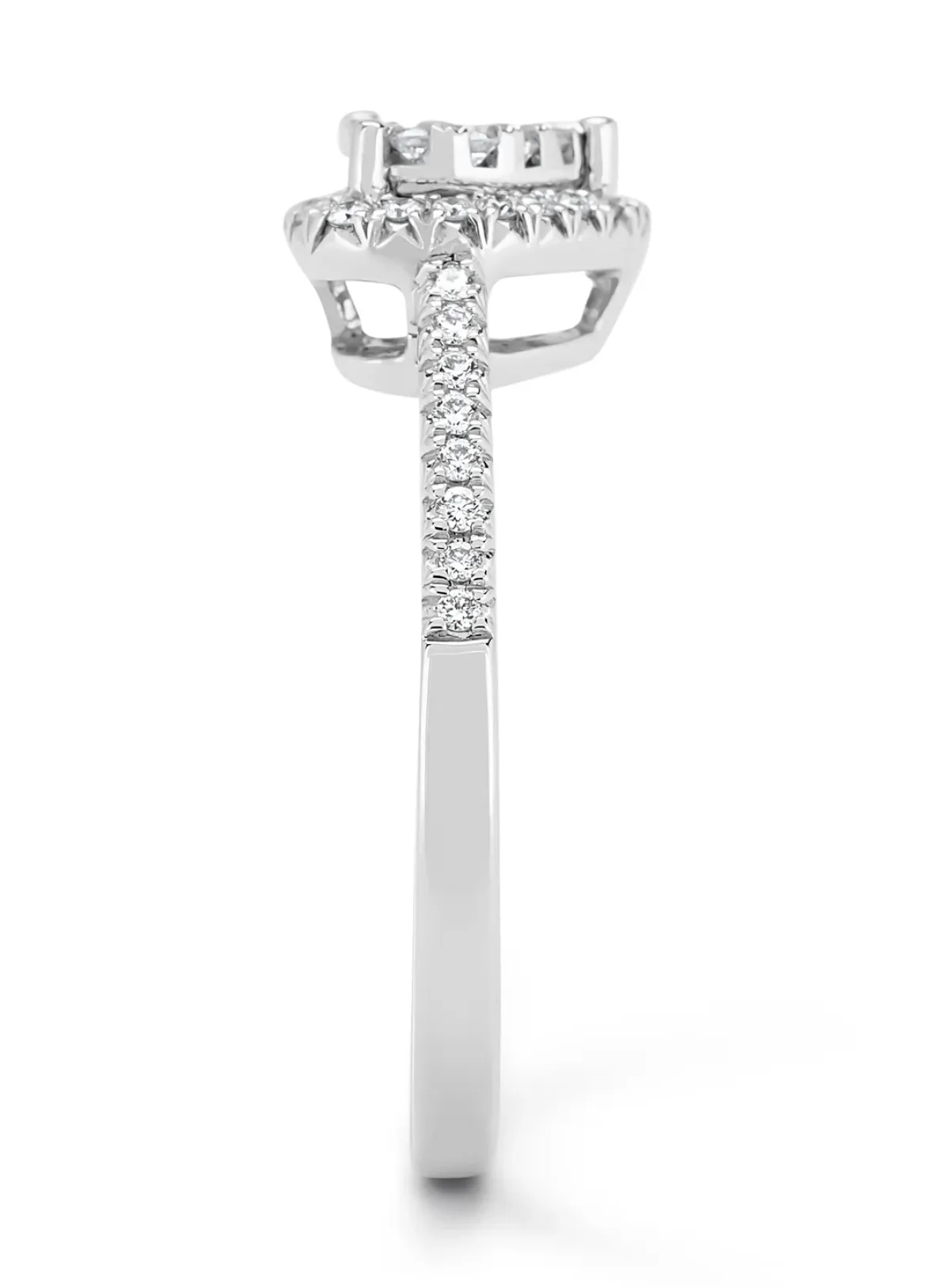 Diamond Point Witgouden Ringen|Diamanten Ringen<Witgouden ring, 0.37 ct diamant, Enchanted