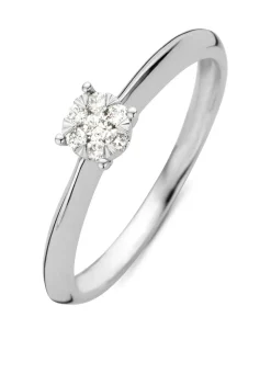Diamond Point Witgouden Ringen|Diamanten Ringen<Witgouden ring, 0.10 ct diamant, Enchanted