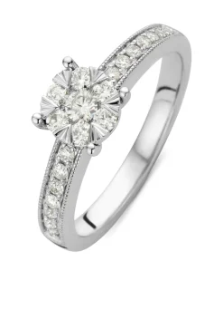 Diamond Point Witgouden Ringen|Diamanten Ringen<Witgouden ring, 0.40 ct diamant, Enchanted