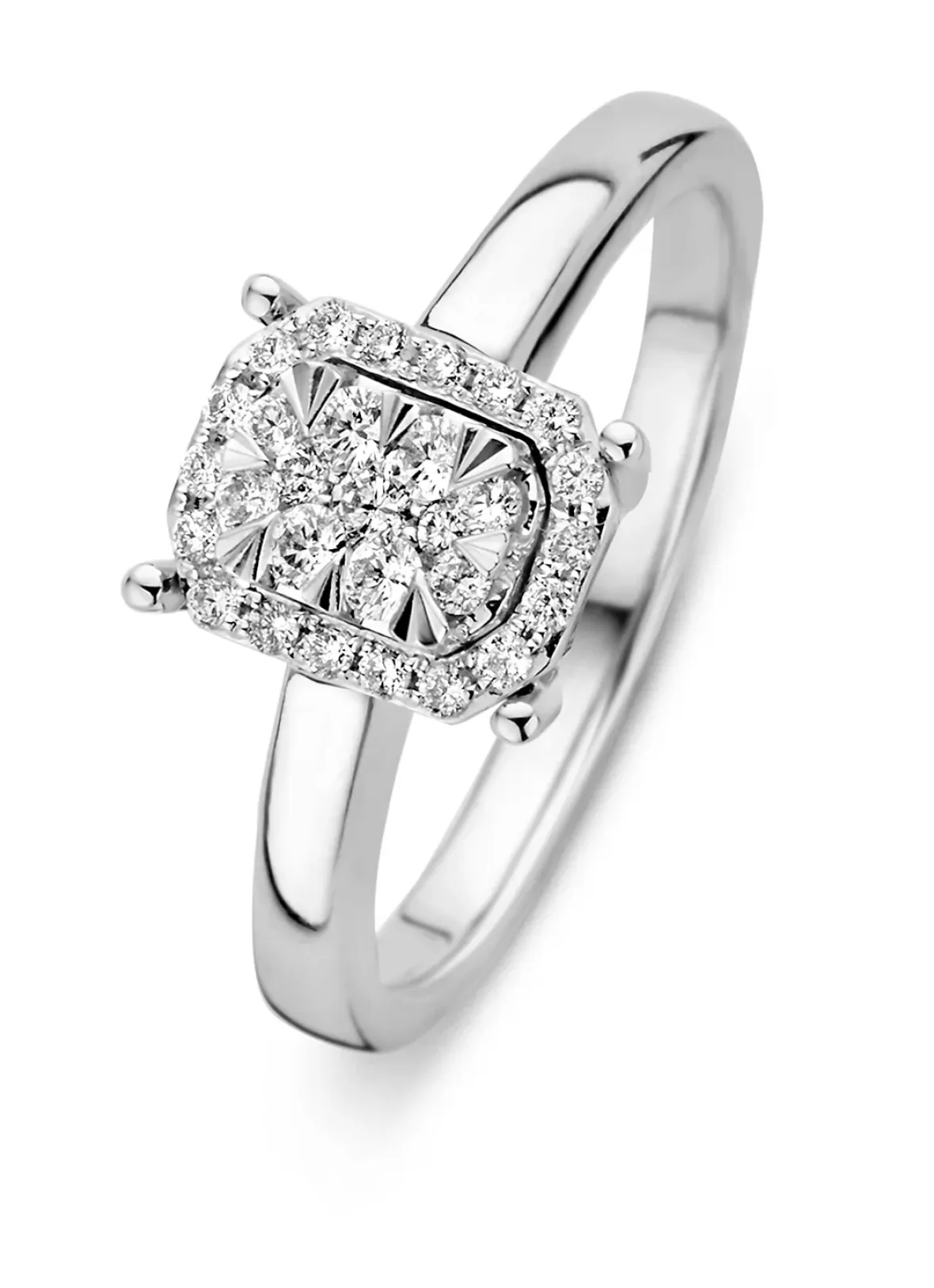 Diamond Point Witgouden Ringen|Diamanten Ringen<Witgouden ring, 0.28 ct diamant, Enchanted