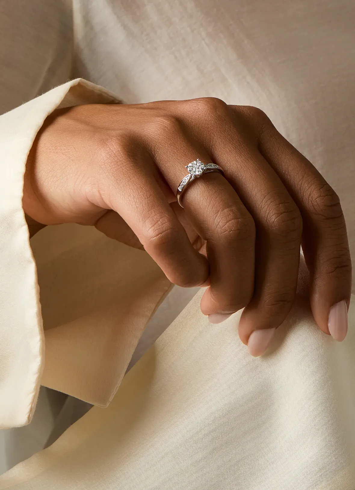Diamond Point Witgouden Ringen|Diamanten Ringen<Witgouden ring, 0.35 ct diamant, Enchanted