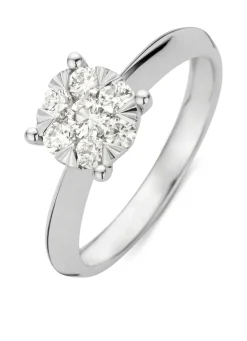 Diamond Point Witgouden Ringen|Diamanten Ringen<Witgouden ring, 0.46 ct diamant, Enchanted