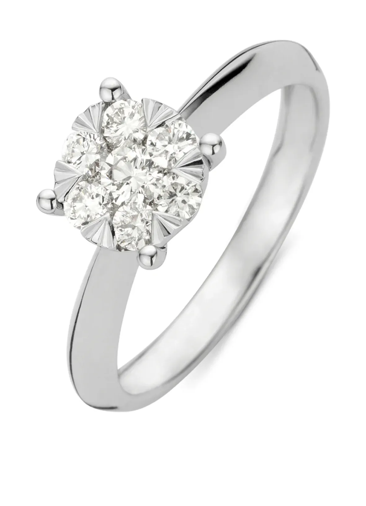Diamond Point Witgouden Ringen|Diamanten Ringen<Witgouden ring, 0.46 ct diamant, Enchanted