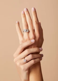 Diamond Point Witgouden Ringen|Diamanten Ringen<Witgouden ring, 0.46 ct diamant, Enchanted