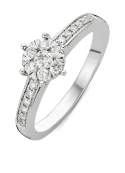 Diamond Point Witgouden Ringen|Diamanten Ringen<Witgouden ring, 0.39 ct diamant, Enchanted