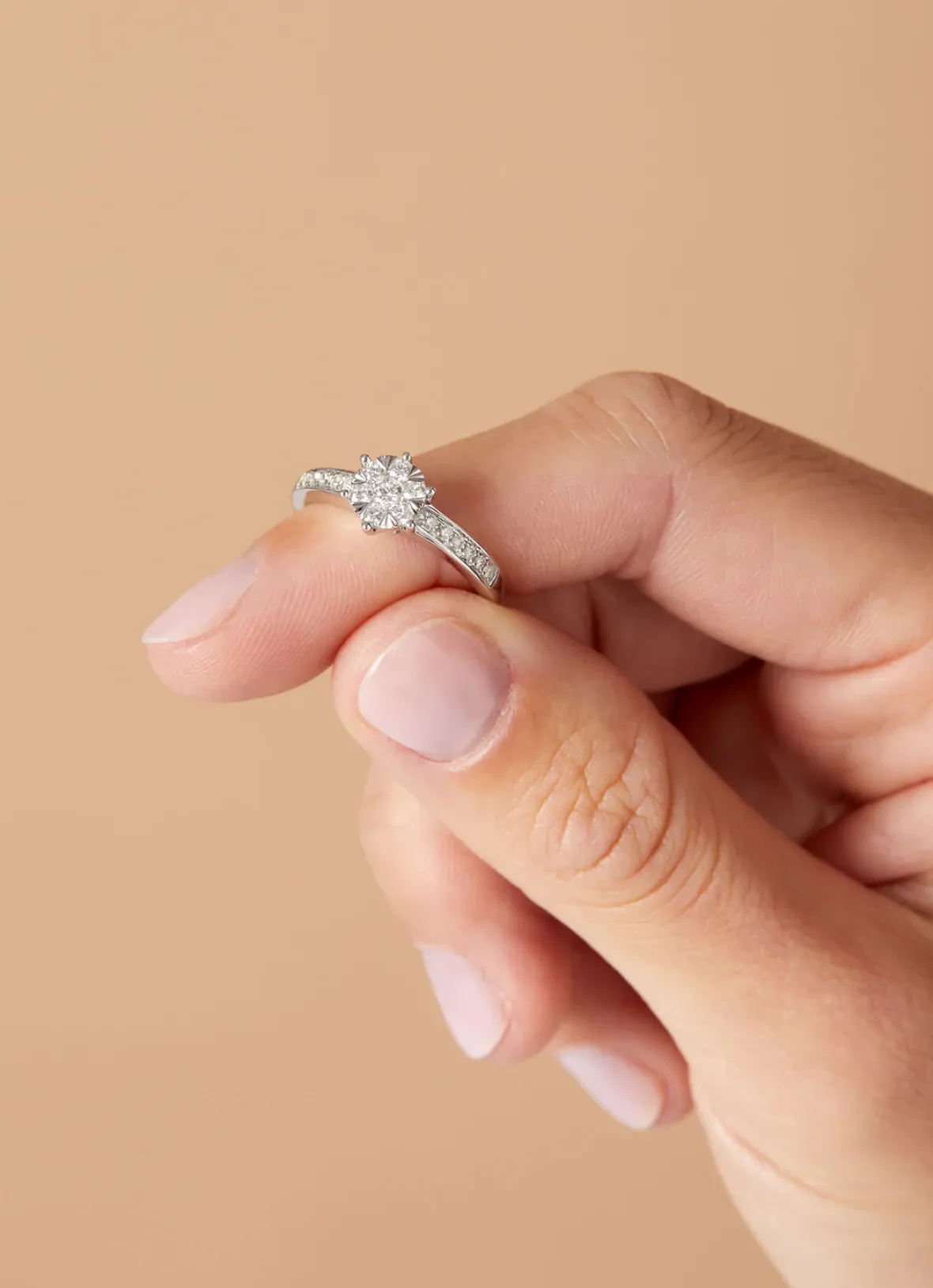 Diamond Point Witgouden Ringen|Diamanten Ringen<Witgouden ring, 0.39 ct diamant, Enchanted