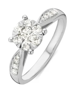 Diamond Point Witgouden Ringen|Diamanten Ringen<Witgouden ring, 0.57 ct diamant, Enchanted