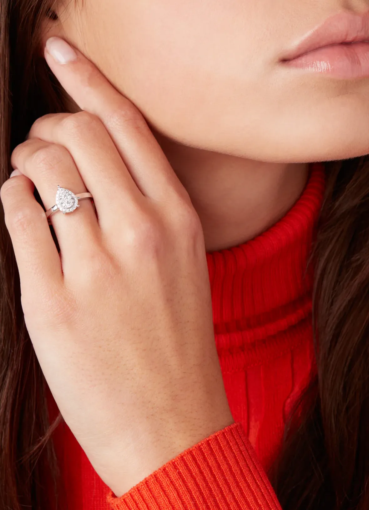 Diamond Point Witgouden Ringen|Diamanten Ringen<Witgouden ring, 0.31 ct diamant, Enchanted