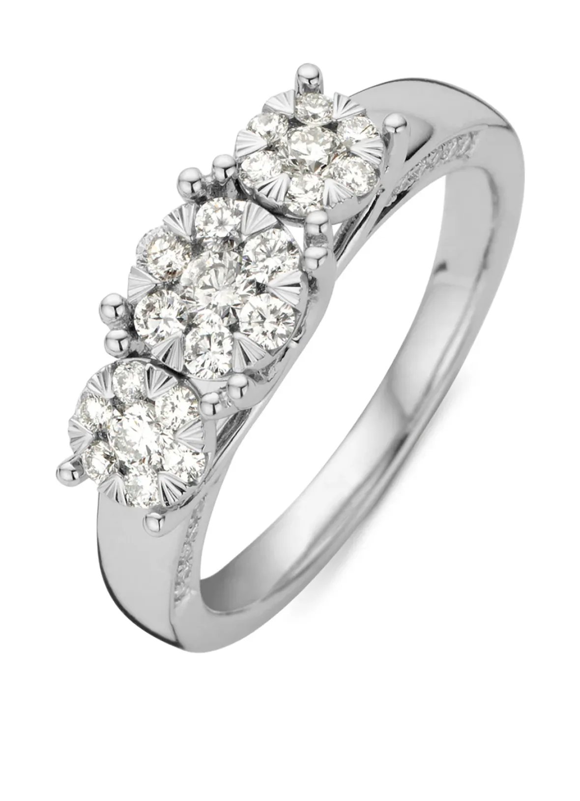 Diamond Point Witgouden Ringen|Diamanten Ringen<Witgouden ring, 0.58 ct diamant, Enchanted