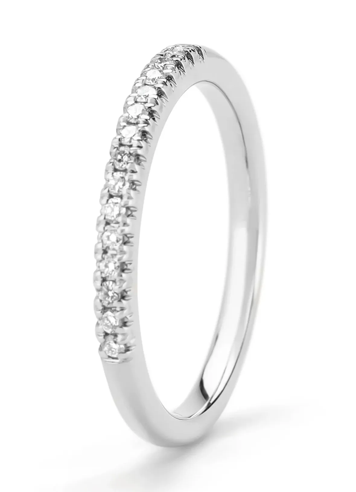 Diamond Point Witgouden Ringen|Diamanten Ringen<Witgouden ring, 0.14 ct diamant, Ensemble