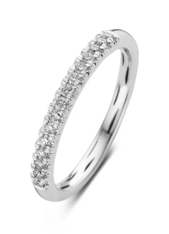 Diamond Point Witgouden Ringen|Fijne Ringen<Witgouden ring, 0.18 ct diamant, Ensemble