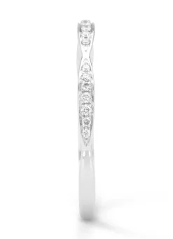 Diamond Point Witgouden Ringen|Diamanten Ringen<Witgouden ring, 0.09 ct diamant, Ensemble