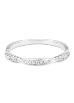 Diamond Point Witgouden Ringen|Diamanten Ringen<Witgouden ring, 0.09 ct diamant, Ensemble
