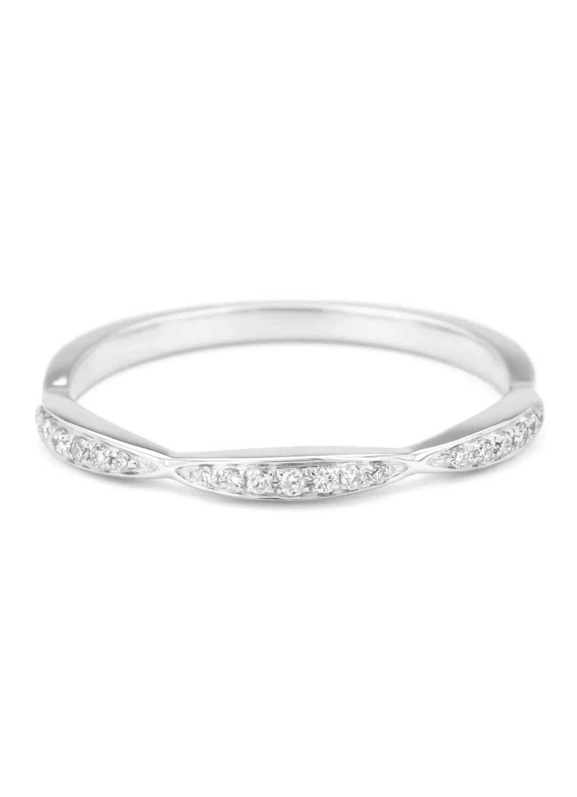 Diamond Point Witgouden Ringen|Diamanten Ringen<Witgouden ring, 0.09 ct diamant, Ensemble