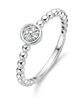 Diamond Point Witgouden Ringen|Diamanten Ringen<Witgouden ring, 0.06 ct diamant, Ensemble