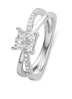 Diamond Point Witgouden Ringen|Diamanten Ringen<Witgouden ring, 0.53 ct diamant, Fourever
