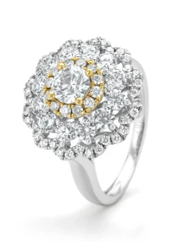 Diamond Point Witgouden Ringen|Diamanten Ringen<Witgouden ring, 1.92 ct diamant, Gallery