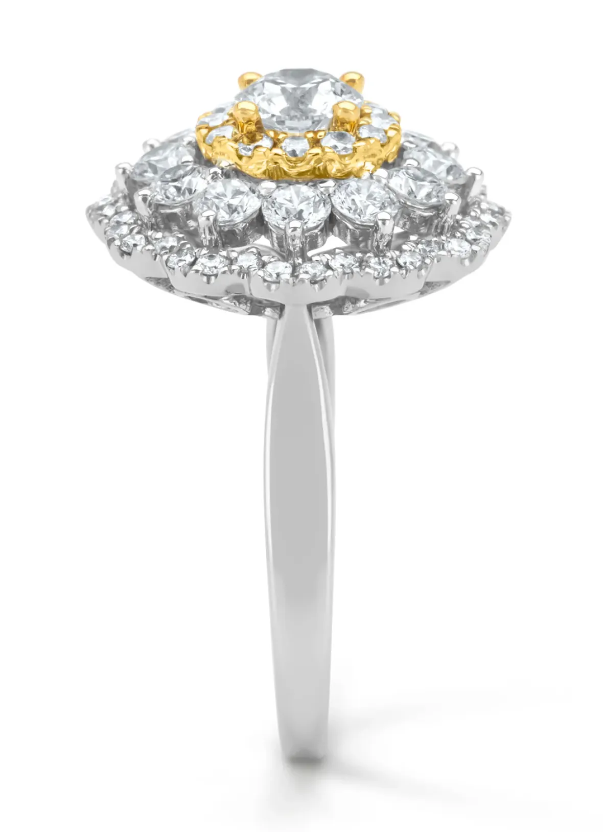 Diamond Point Witgouden Ringen|Diamanten Ringen<Witgouden ring, 1.92 ct diamant, Gallery