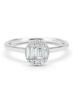Diamond Point Witgouden Ringen|Diamanten Ringen<Witgouden ring, 0.31 ct diamant, Gallery