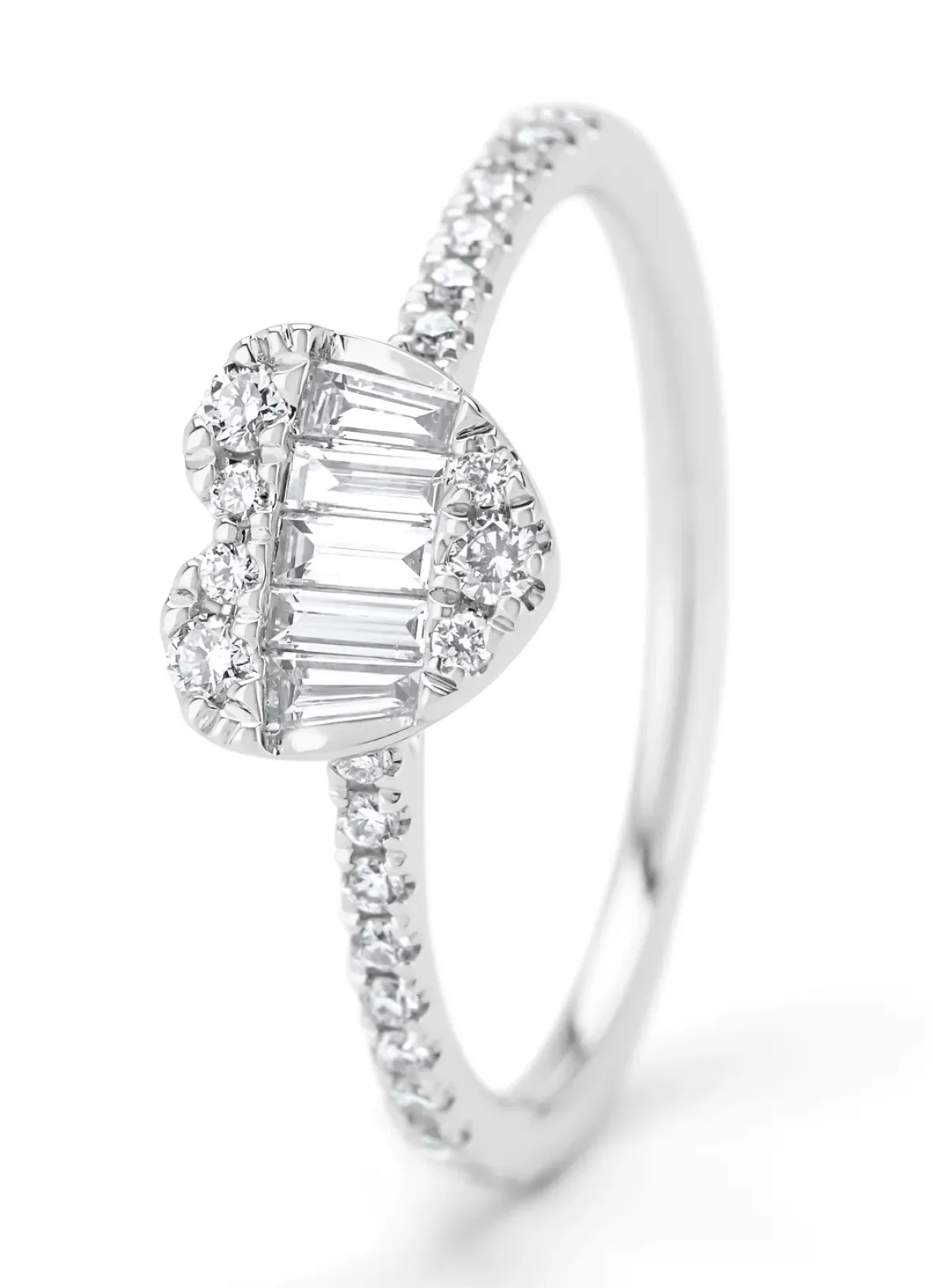 Diamond Point Witgouden Ringen|Diamanten Ringen<Witgouden ring, 0.39 ct diamant, Gallery