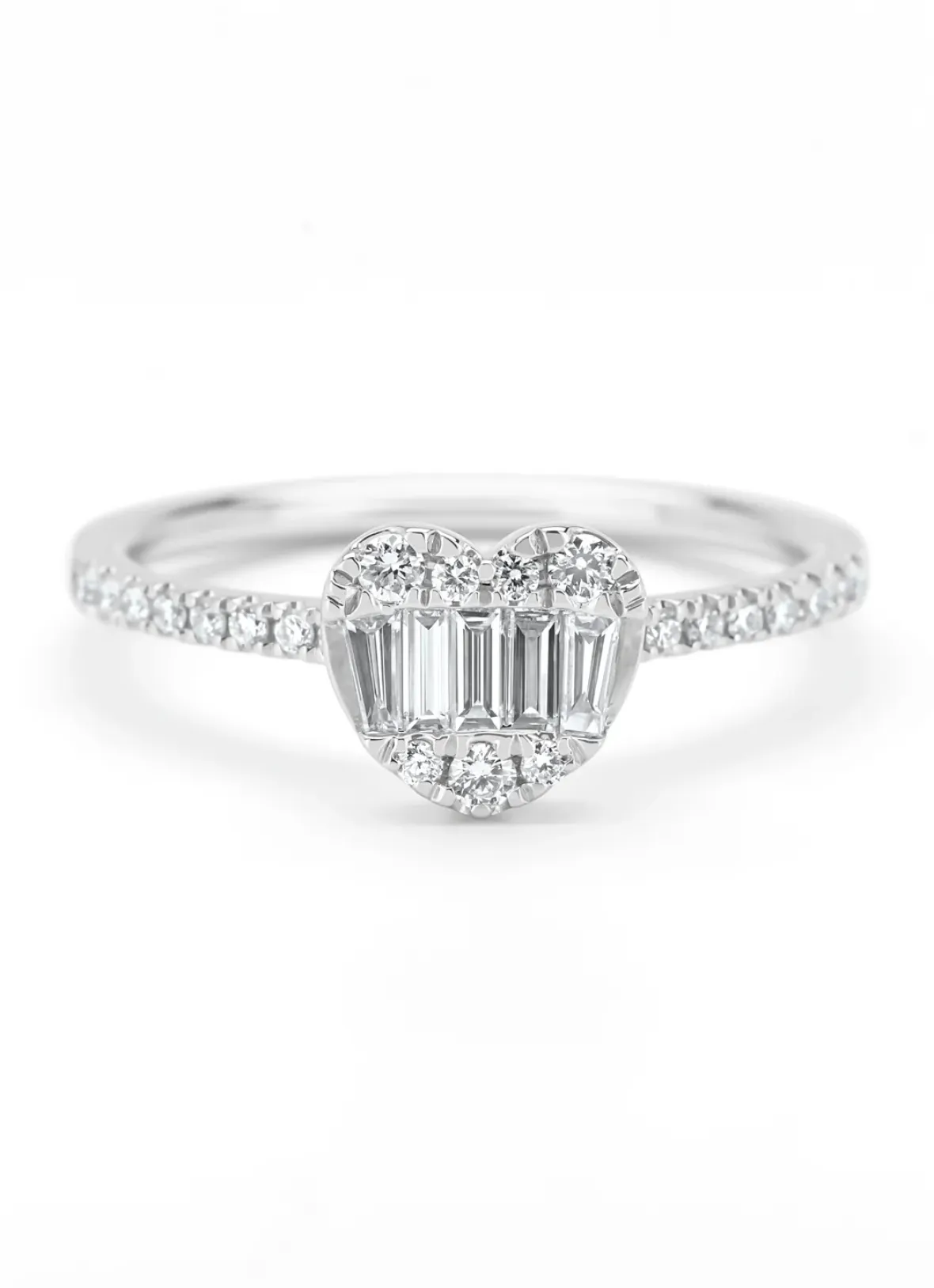 Diamond Point Witgouden Ringen|Diamanten Ringen<Witgouden ring, 0.39 ct diamant, Gallery