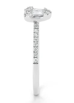 Diamond Point Witgouden Ringen|Diamanten Ringen<Witgouden ring, 0.39 ct diamant, Gallery