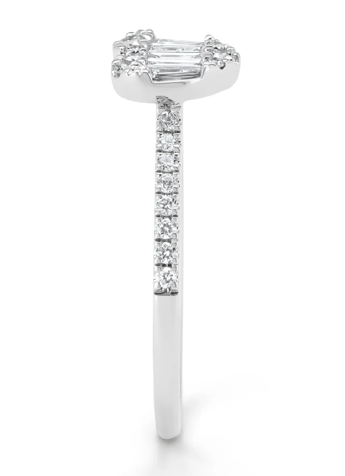 Diamond Point Witgouden Ringen|Diamanten Ringen<Witgouden ring, 0.39 ct diamant, Gallery