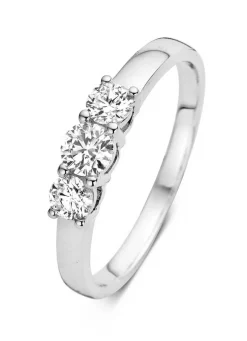 Diamond Point Witgouden Ringen|Diamanten Ringen<Witgouden ring, 0.50 ct diamant, Hearts & Arrows