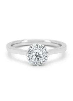 Diamond Point Witgouden Ringen|Diamanten Ringen<Witgouden ring, 0.30 ct diamant, Hearts & Arrows