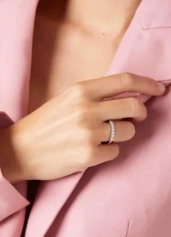 Diamond Point Witgouden Ringen|Diamanten Ringen<Witgouden ring, 0.35 ct diamant, Hearts & Arrows