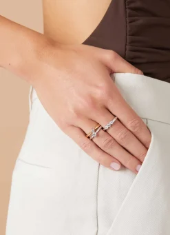 Diamond Point Witgouden Ringen|Diamanten Ringen<Witgouden ring, 0.30 ct diamant, Hearts & Arrows