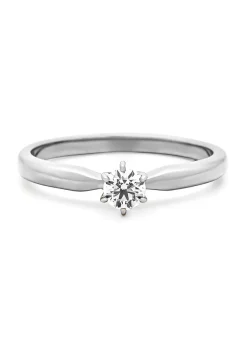 Diamond Point Witgouden Ringen|Diamanten Ringen<Witgouden ring, 0.20 ct diamant, Hearts & Arrows