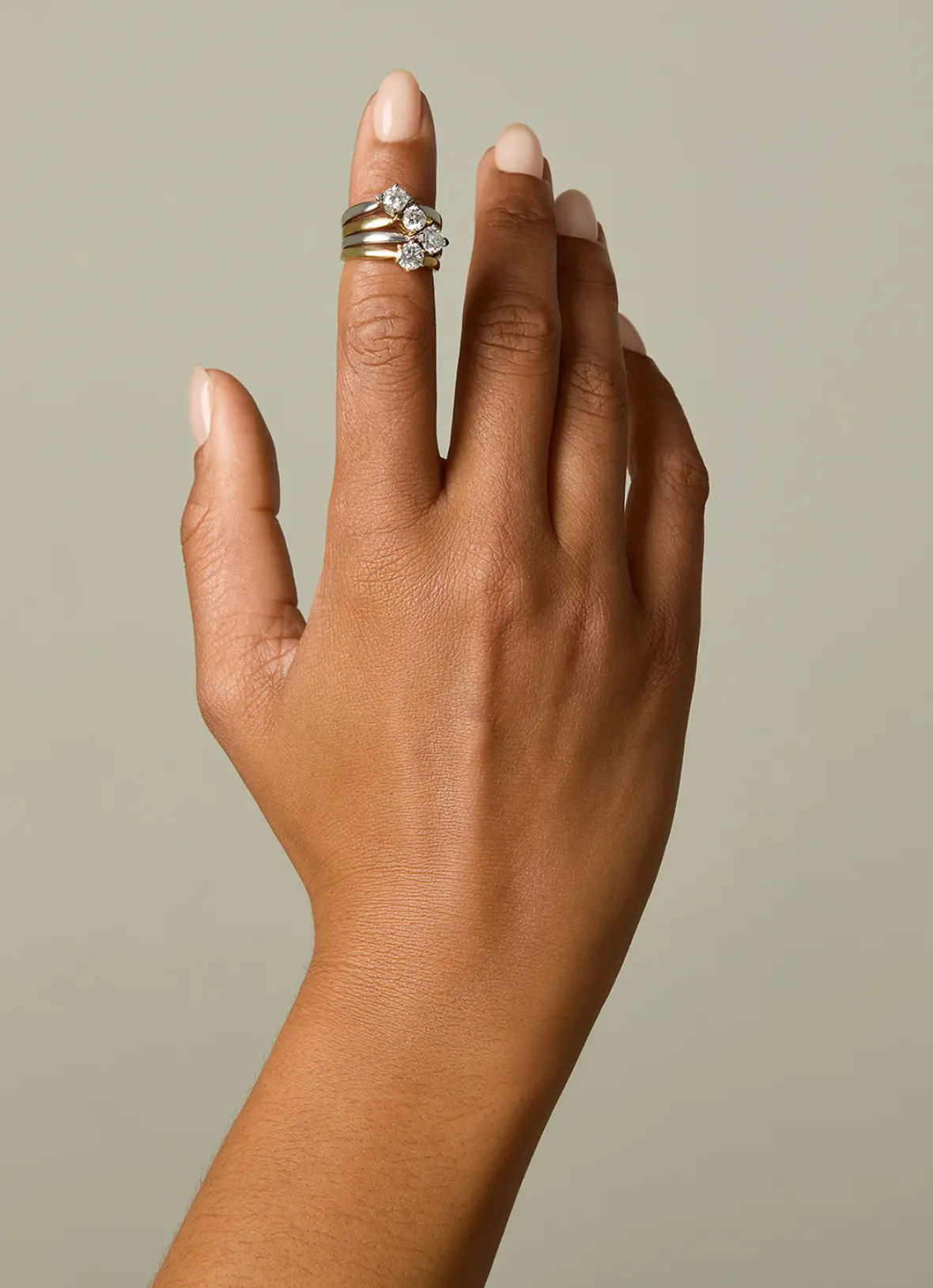 Diamond Point Witgouden Ringen|Diamanten Ringen<Witgouden ring, 0.50 ct diamant, Hearts & Arrows