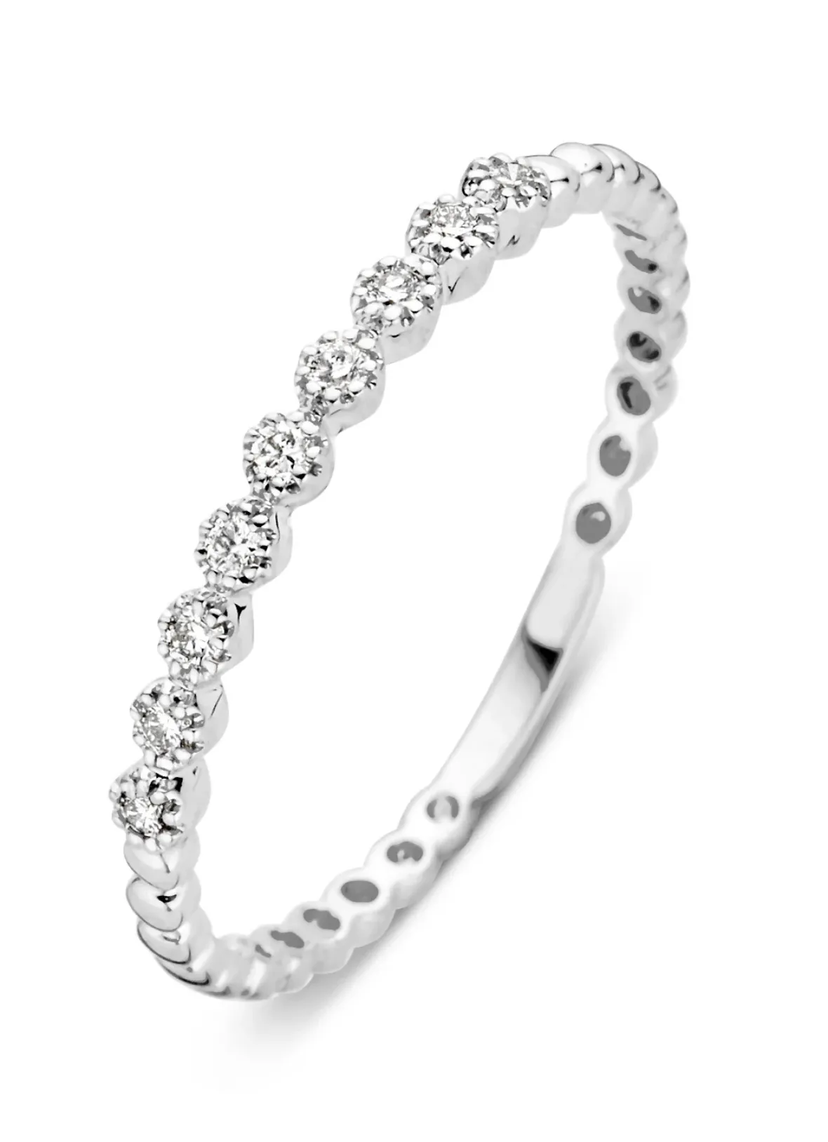 Diamond Point Witgouden Ringen|Diamanten Ringen<Witgouden ring, 0.09 ct diamant, Joy