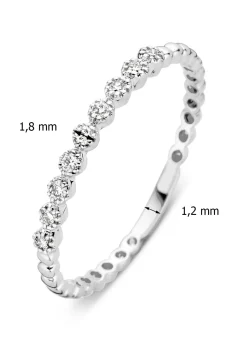 Diamond Point Witgouden Ringen|Diamanten Ringen<Witgouden ring, 0.09 ct diamant, Joy