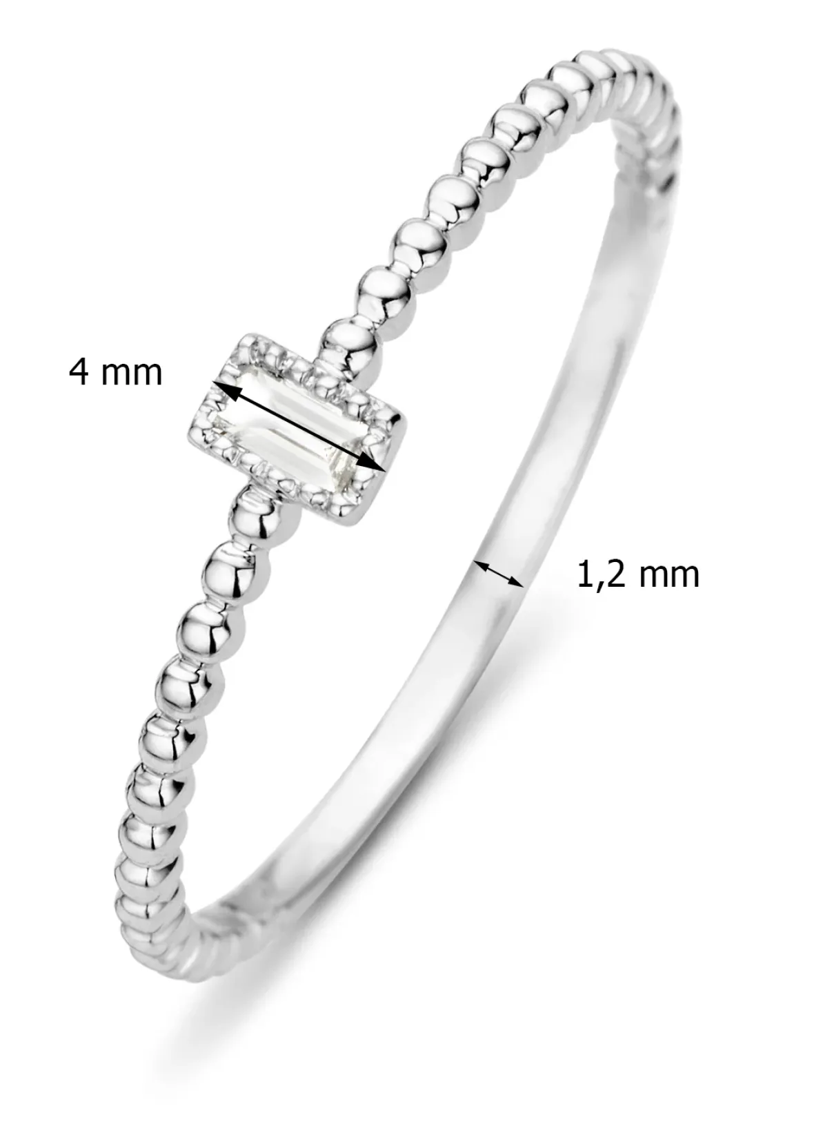Diamond Point Witgouden Ringen|Diamanten Ringen<Witgouden ring, 0.05 ct diamant, Joy