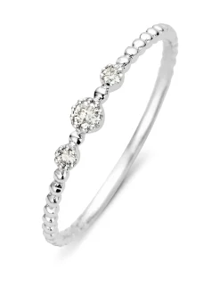 Diamond Point Witgouden Ringen|Diamanten Ringen<Witgouden ring, 0.07 ct diamant, Joy