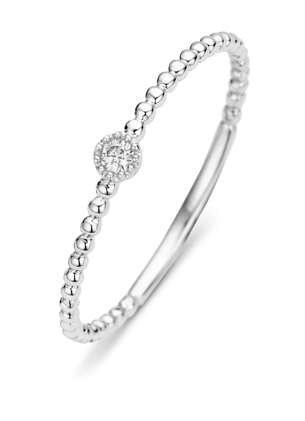 Diamond Point Witgouden Ringen|Diamanten Ringen<Witgouden ring, 0.03 ct diamant, Joy