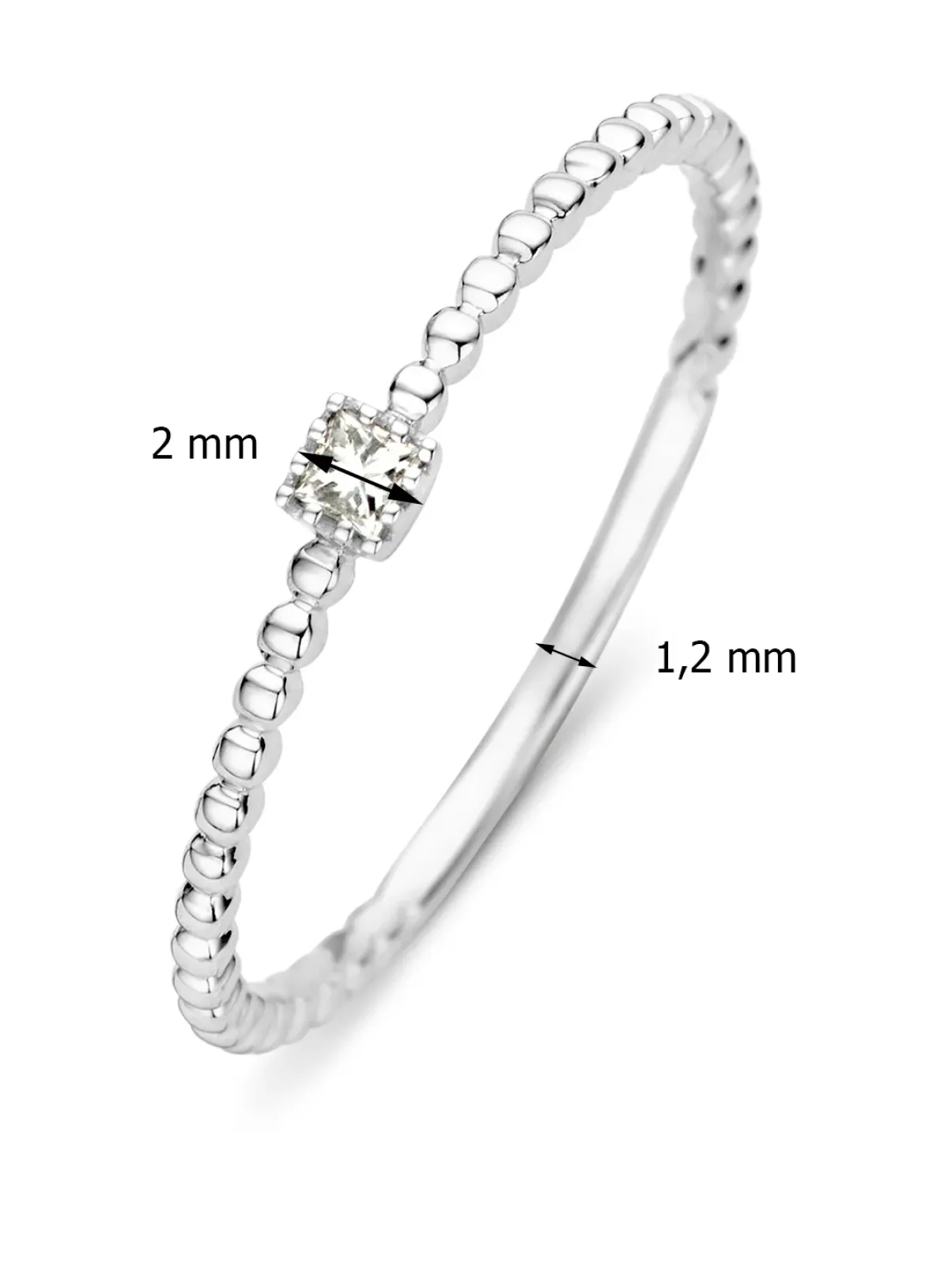 Diamond Point Witgouden Ringen|Diamanten Ringen<Witgouden ring, 0.04 ct diamant, Joy