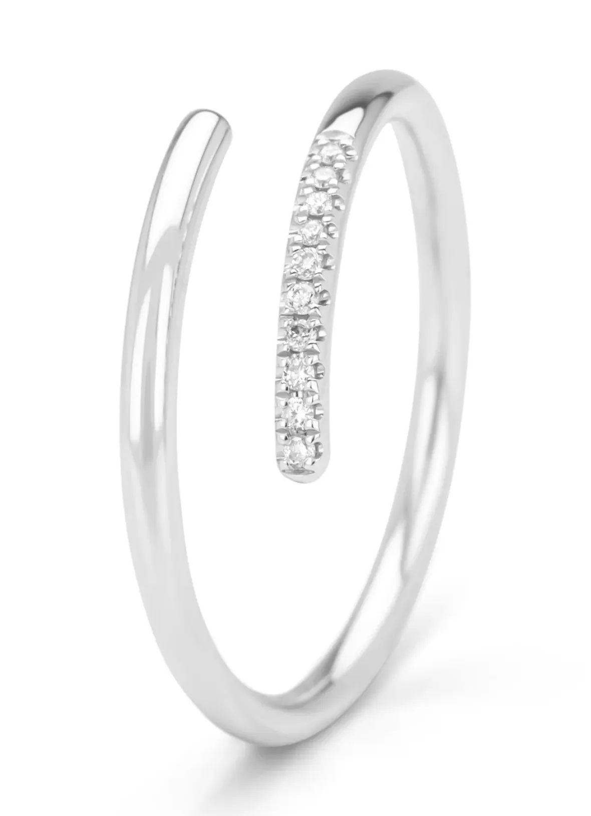 Diamond Point Witgouden Ringen|Diamanten Ringen<Witgouden ring, 0.04 ct diamant, La Dolce Vita