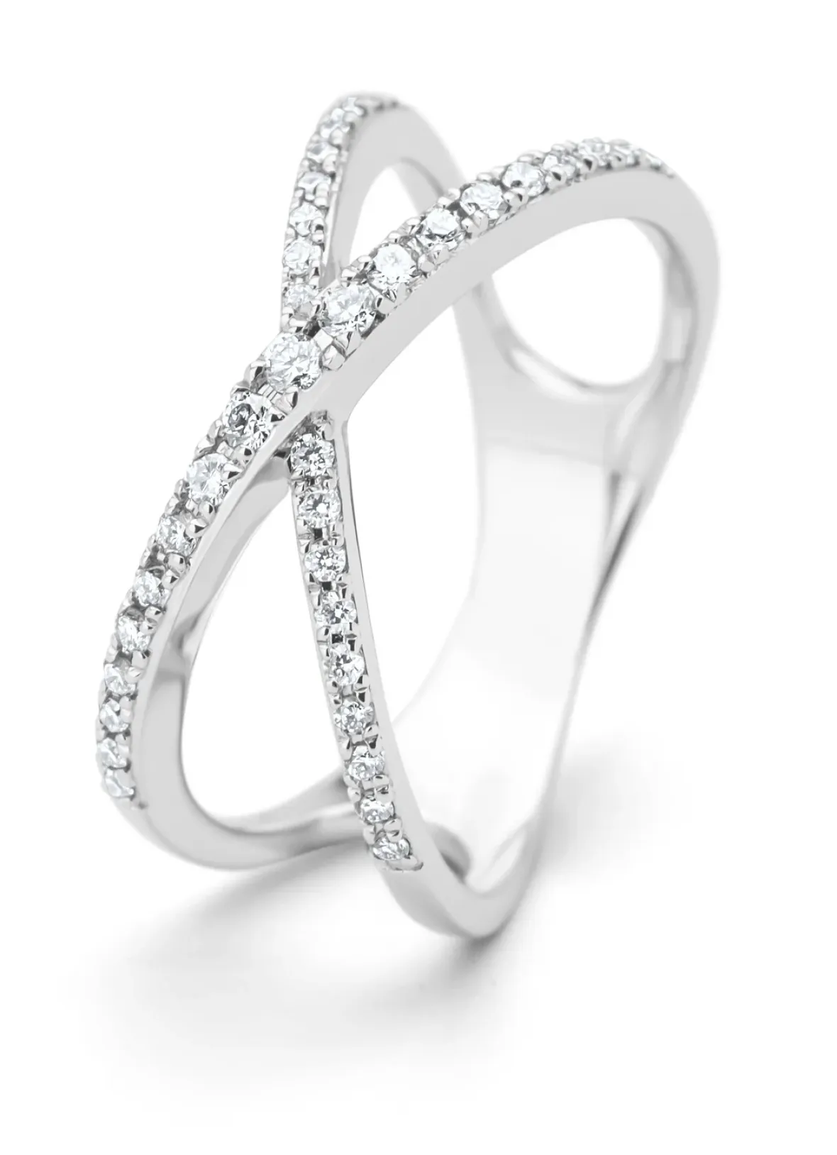 Diamond Point Witgouden Ringen|Diamanten Ringen<Witgouden ring, 0.25 ct diamant, Like a star