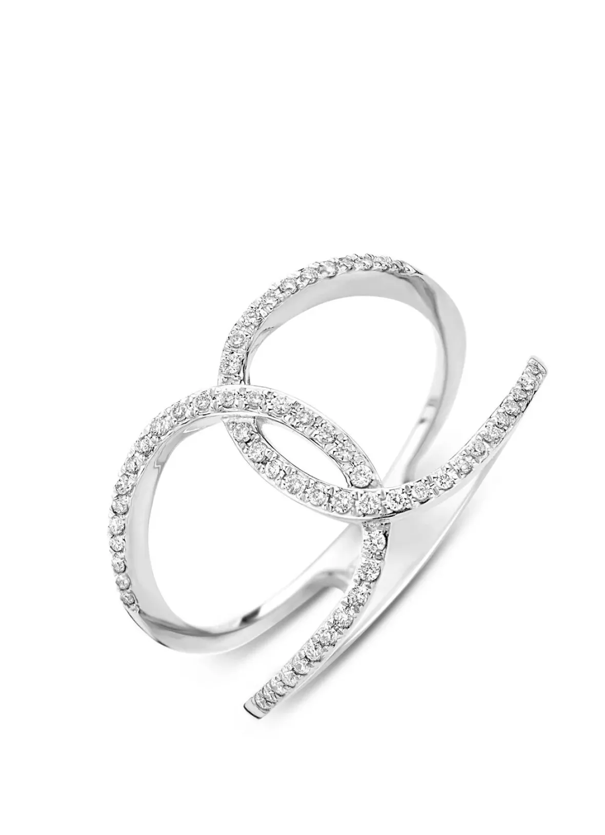 Diamond Point Witgouden Ringen|Diamanten Ringen<Witgouden ring, 0.19 ct diamant, Like a star