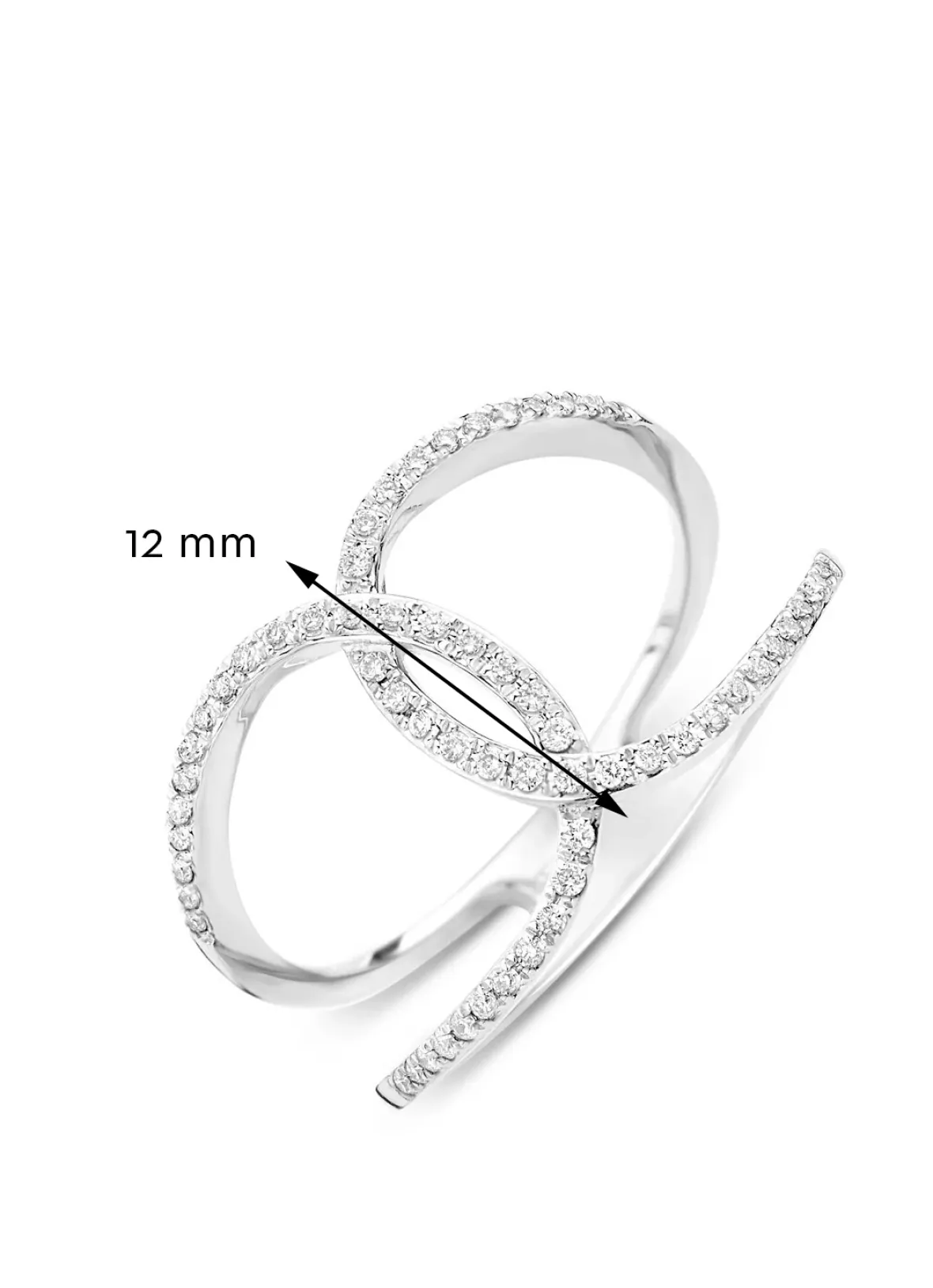 Diamond Point Witgouden Ringen|Diamanten Ringen<Witgouden ring, 0.19 ct diamant, Like a star